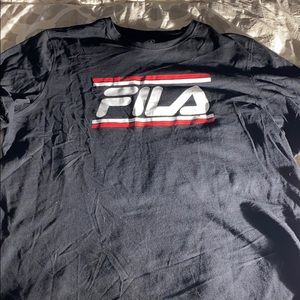 Black Fila shirt for men